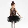 Girl's Dresses Leopard Girls Tutu Dress Summer Mesh Kids Ballet Performance Costume For Girl New Baby Toddler Children Princess Clothing