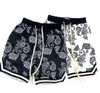 Herr shorts sommar harajuku män shorts bandana mönster mode hip hop mäns märke korta byxa bottnar elastiska wais man casual byxor 230327