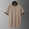 T-shirt di design maschile primavera ed estate Lettera di ricamo di fascia alta in cotone cotone cotone casual manica golf abito estivo