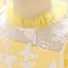 Girl's Dresses Baby Girls Christening Gowns born Lace Princess For 1 Year Birthday Party Easter Costume Infant 230327