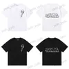 Camisetas para hombres Pequeña Trapstar Impresión de letras irregulares Algodón de alta calidad Hilo doble Camiseta de manga corta suelta para hombres y mujeres T230327