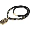 Hiphop Gold Black Lion Head Anhänger Halskette Männer Frauen Perlen Kette Edelstahl Rapper Schmuck Mann Bijoux Lieferanten