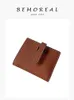 Wallets Cowhide Short Wallet For Women Epsom Leather Small Money Bag Luxury Design Slim Purse Unisex Minimalist Card Wallets G230327