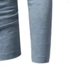 Camisetas masculinas de mola de mola de manga longa 2023 moda v pesco