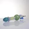 10 mm glazen nectar collector rookaccessoires met een roestvrijstalen punt en een plastic clip dab rig waterpijp