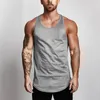 Men's Tank Tops Mens Bodybuilding Stringer Top Man Fitness Singlet Mesh Gyms Vest Clothes Sleeveless Shirt Slim Fit Muscle Undershirt