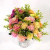 Fleurs décoratives pivoine qualité artificielle Bouquet luxueux décoration de mariage pour la décoration de Table à la maison faux hortensia