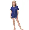 The latest home wear dress girls suit short-sleeved pajamas home clothes many styles to choose from support custom logo