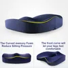 Cushion Decorative Pillow Memory Foam Seat Orthopedic Coccyx Office Chair Support Waist Back Car Hip Massage Pad Sets 230327