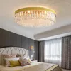 Plafoniere Lampada da soggiorno moderna in cristallo di lusso leggera Camera da letto semplice nordica Lampada da pranzo calda creativa LED