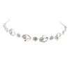 Headpieces Pearls Hair Hoop For Princess Luxurious Metal Headwear With Claw Chain Daughter Friends Kids Present PR Sale