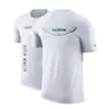 T-shirt fai da te 2023 nuovi uomini moda Aston Martin stampa estate maniche corte cotone classico tinta unita casual magliette di alta qualità top Y2303