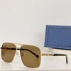 Новый дизайн моды Square Sunglasses 1289S Металлическая рама Простая и популярная стиль Универсальный наружный UV400 защита очков