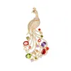 Brosches Korean Fashion Peacock Female Temperament Corsage Sacka Jacka Cardigan Shawl Scarf Spuckle Pins Accessories