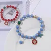 Charm Bracelets Korean Handmade Candy Color Beads Lucky & Bangles For Women Coin Pendant Bracelet Female Jewelry Gifts