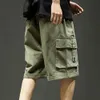 Shorts pour hommes Shorts pour hommes Hip Hop Longueur au genou Type lâche Entrejambe profonde Taille élastique Droite Multi Poches Cargo Shorts Vêtements quotidiens 230327