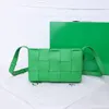Kassettväska modedesigner kvinna väska kvinnor axelväska handväska handväska original låda äkta läder kors kroppskedja hög kvalitet kvalitet 23 cm 26 cm