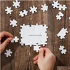 Sublimatie spaties A4 70 PCS Jigsaw Puzzles met frame voor doe -het -zelf op maat Witte kartonnen warmteoverdracht blanco puzzel d dhmfa