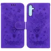 Plånboksläderfodral för Samsung S23 Plus S22 Ultra A24 A34 A54 A14 A23 A33 A53 A73 A13 5G iPhone 14 Pro Flower Butterfly Rose Card -spår ID Holder Flip Covers