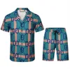 New Summer Designers Bowling Shirts Board Beach Shorts Fashion Outfit Tracksuits Men Casual Hawaii Shirt Quick Drying Swimwear Asian Size M-3XL