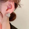 Stud Earrings Classic Corrugated Irregular Heart Ear Buckle Metal For Women Girls OL Sporty Fashion Jewelry Accessories E144