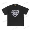 Męskie koszulki Made Made Flocked Love Slub Bawełniane krótkie koszulki męskie i damskie T-shirt mody T230327