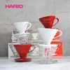 Conjuntos de chá de café Japão Hario Filtro Copo V60 Resina Drip Hand Punch Coffee VD 01 02 Tool 230327