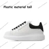 alexander Designer Logo Oversized Casual Shoes White Black Leather Luxury Velvet Suede Womens Espadrilles Trainers mens women Flats Lace Up Platform Sneakers