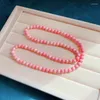 Bracelets porte-bonheur perles de coquillage naturel rose Bracelet à trois couches pour femmes méditation prière bouddhisme collier chandail chaîne bijoux de fête