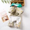 Abbigliamento per cani per animali domestici salda calda autunno inverno vestiti per piccoli vestiti per cani in lana cappotto a petrolio cucciolo cucciolo carino pigiama del barboncino Yorkshire 230327