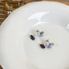 Boucles d'Oreilles Mode Perle Lavande Douce Cristal Artificiel Petit Et Vintage Accessoires Perlés À La Main Cadeaux Personnalisés