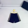 23ss set per bambini baby set per bambini abiti firmati t-shirt a maniche corte pantaloncini tuta t-shirt con stampa logo coordinata colori pantaloncini impiombati vestiti per bambini di alta qualità a1