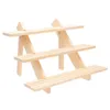 Objets décoratifs Figurines 1 échelle présentoir support à bijoux en bois support détachable 4 couches 3 couches montrant support de boucles d'oreilles 230327