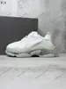 Paris Casual Shoes Triple S Clear Sole Trainers Pappa Sneaker Black Overdimensionerade män Kvinnor Beige Bästa kvalitetslöpare Chaussures Balenciagas Balencaiga skor