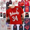 Nebraska Cornhuskers Camiseta de baloncesto NCAA College Quaran Mcpherson Oleg Koje Keisei Tominaga Trevor Lakes Trey McGowens Derrick Walker