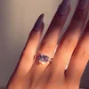 Anillos de banda 2020 Mujeres Chapado en plata Cristal Amor Anillo en forma de corazón para compromiso de boda Joyería de boda nupcial Dedo para mujer Anillo G230327