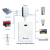 Batterie Tewaycell 48V 200Ah Powerwall 10KW LiFePO4 avec RS485 CAN intégré 200A BMS LiFePO4 batterie système solaire EU sans taxe