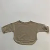 Tシャツ幼児の子供Tシャツ春の長袖コットンTシャツルース幼児ベーシックティーボーイズガールズ衣装子供服230327