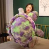 Renkli Kaplumbağa Peluş Oyuncaklar Sevimli Kaplumbağa Dolgulu Yastık Büyük Dolgalı Kızlar İçin Yumuşak Yastık