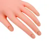 Nail Practice Display 1Pcs Nail Art Practice Model Hand Soft Plastic Flexible Flectional Mannequin Model Fake Hands Movable Training Manicure Tools 230325