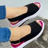 Sandals Fashion Women's Summer 2023 Open Toe Breathable Casual Woman Wedge Buckle Shoes For Women Footwear Female 230327