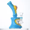 14 mm żeńskie stawy Hookahs w stylu Halloween Gabid Glass Glass Bongs Unikalne bongs prysznic prysznica Perc Water Rury zębów oleju Olej RIGS TX816