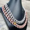 Pass Diamond Tester Heavy Weight Solid 925 Silver 18mm Custom Hip Hop Iced Out Moissanite Cuban Link Chain Necklace