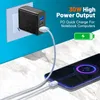 PD 2USB 30W Universal Schnellladegerät 3 Ports Typ C Handy-Ladegerät für Samsung S22 23 Xiaomi iPhone 14 13 Schnellladegerät 3.0 Stecker mit Box