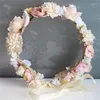 Headpieces Beach Holiday Hawaiian Wreath Bridal Headdress Simulation Flower Headband Accessories