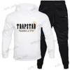 Heren Trainingspakken Trapstar Nieuwe Dames Hoodie Set Pluche Trui Casual Sport Tweedelige Paar Set T230329