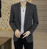 23S Nowe męskie garnitury projektant mody Blazers Man Casual Floral Print Luksusowa kurtka Marka Long Slimiose płaszcze M-3xl