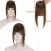 Bangs Sego 14g French Neat Bangs With Temples 100% Real Hair Fringe Bangs Swept Natural Look Hair Piece 230327