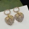 New Charm Earrings Fashion Luxury Brand Designer Diamond Strawberry Wedding Party Valentine's Day Christmas Gift Excellent Quality Jewelry with Box