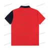 Xinxinbuy Men Designer Tee T Shirt 23ss Wstążka Haftowa list Druku